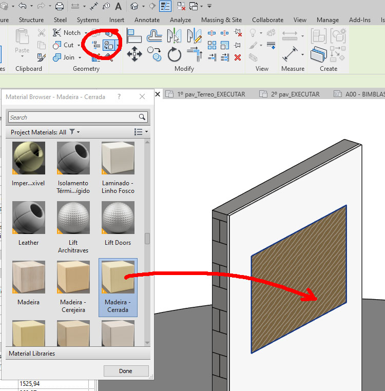 REVIT - Ferramenta Split Face