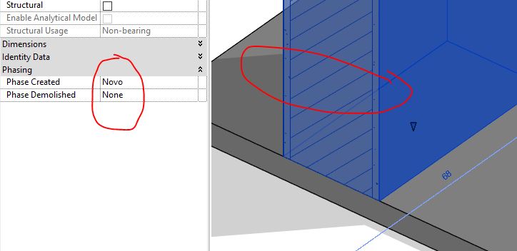 REVIT - Controle de fases em paredes multi-camadas