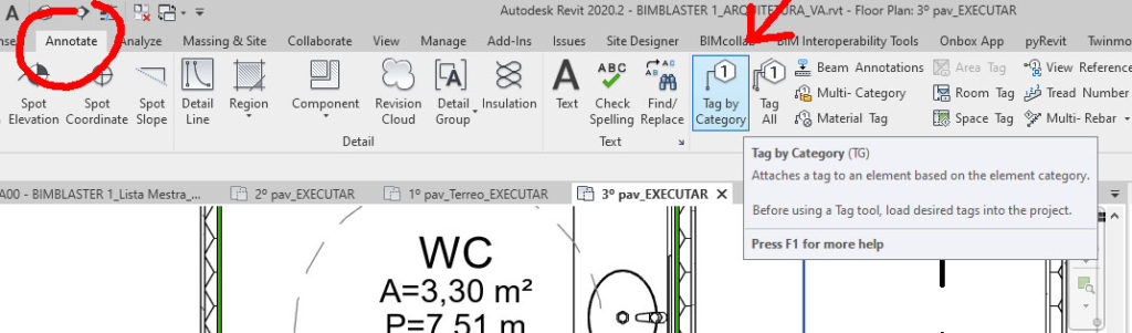 REVIT - Identificador por categoria