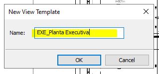 REVIT - Criação de Modelos de Vistas nome