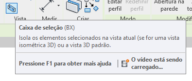 Comando Caixa de Seleção Revit