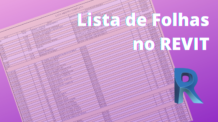 Lista de Folhas – REVIT